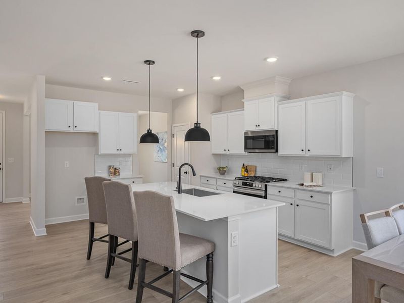 Furnished interior view inside a new home in Woodland Crossing, Zebulon (Image 6).