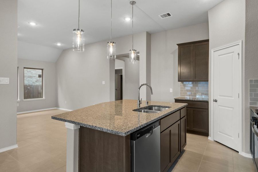 Furnished interior view inside a new home in The Trails, New Caney (Image 11).
