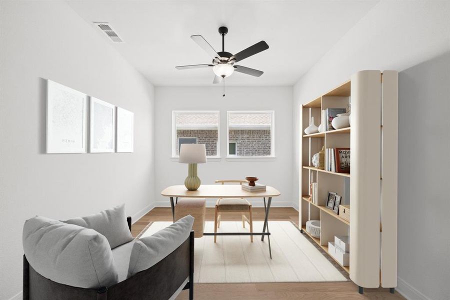 Furnished interior view inside a new home in Pecan Square - Gardens, Northlake (Image 11).