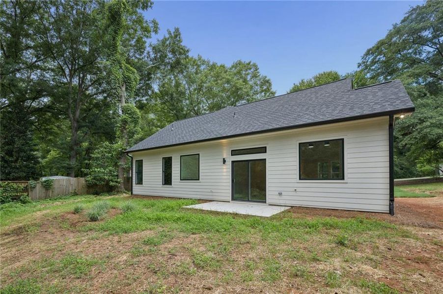 Exterior details and patio area of a home in , Atlanta (Image 19). Exterior details and patio area of a home in , Atlanta (Image 19).