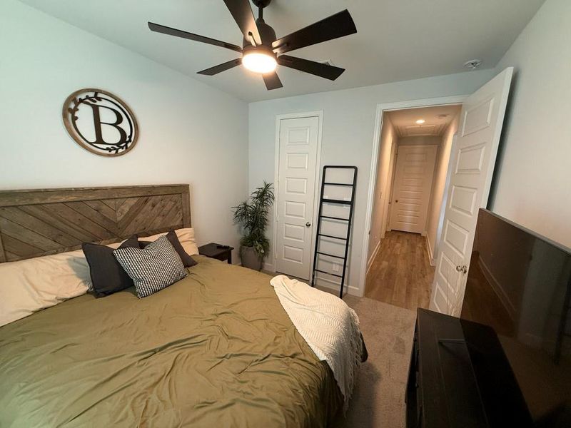 Furnished interior view inside a new home in Grand Central Park 45', Conroe (Image 15).