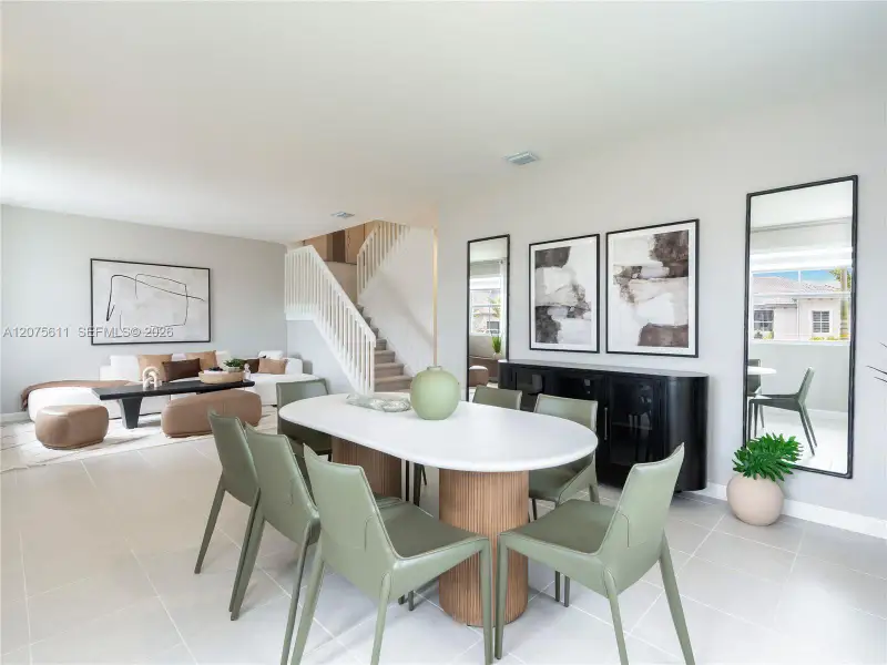 Furnished interior view inside a new home in Wildwood Groves, Miami (Image 32).