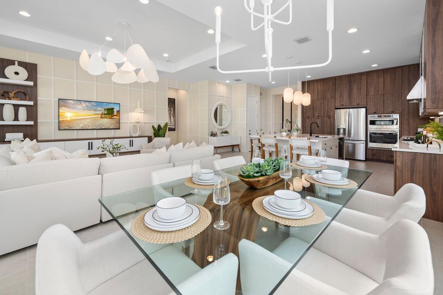 Representative furnished interior of a home built from the Samoa by GL Homes in Lotus Edge, Boca Raton (Image 11).