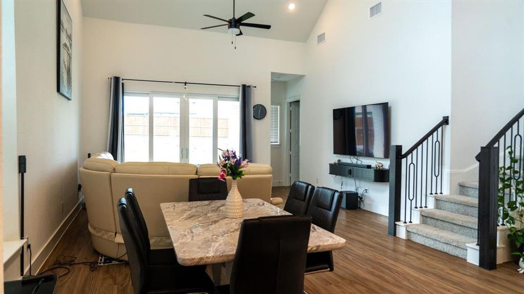 Furnished interior view inside a new home in Sandbrock Ranch, Aubrey (Image 6). Furnished interior view inside a new home in Sandbrock Ranch, Aubrey (Image 6).
