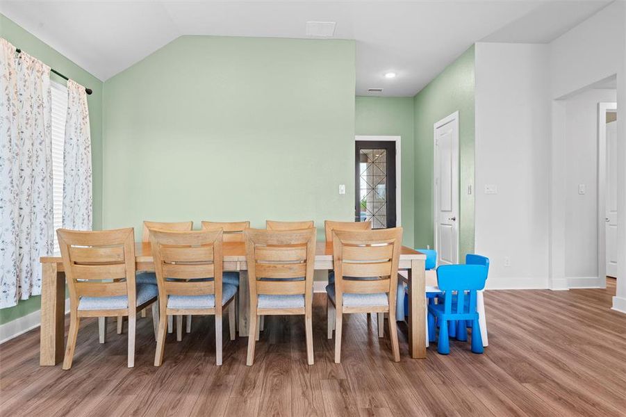 So much room to accommodate even a large dining table!