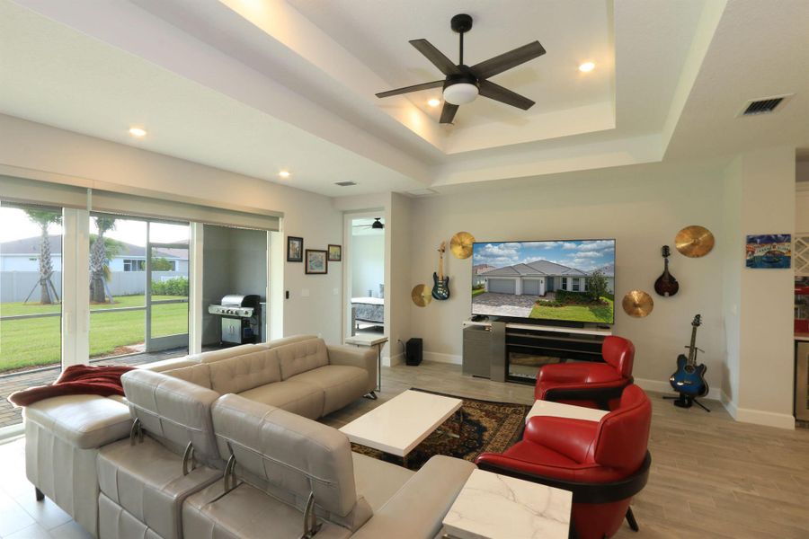 Furnished interior view inside a new home in Del Webb Tradition, Port St. Lucie (Image 6).