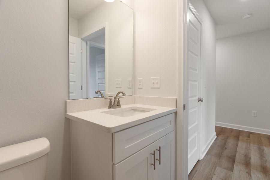 Furnished interior view inside a new home in Barton's Bend, Crestview (Image 13). Furnished interior view inside a new home in Barton's Bend, Crestview (Image 13).