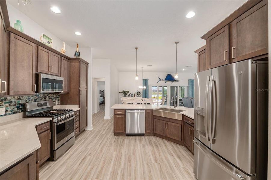 Furnished interior view inside a new home in , The Villages (Image 40).