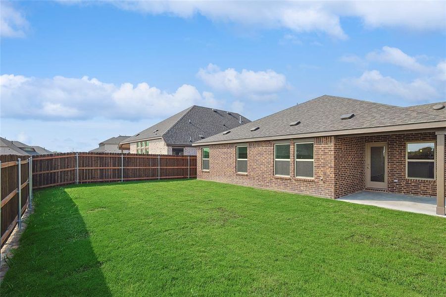 View of yard with a patio area