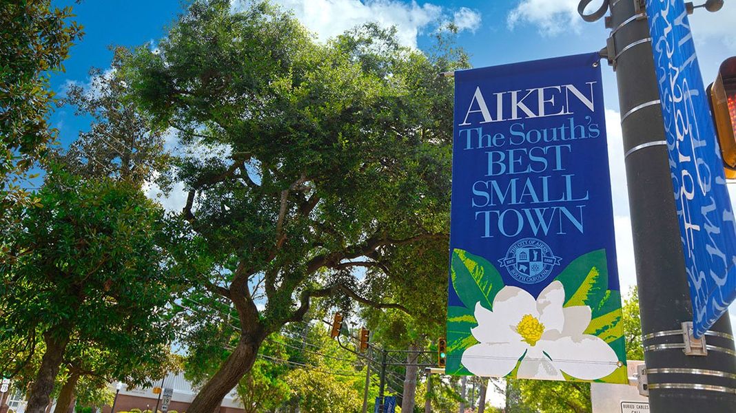 Front exterior of a new home in The Abbey at Trolley Run Station, Aiken, SC, highlighting curb appeal (Image 2).