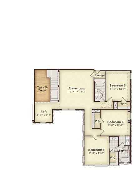 2D floor plan layout of this home in Kentsdale Farms, DeSoto, TX (Image 6). 2D floor plan layout of this home in Kentsdale Farms, DeSoto, TX (Image 6).
