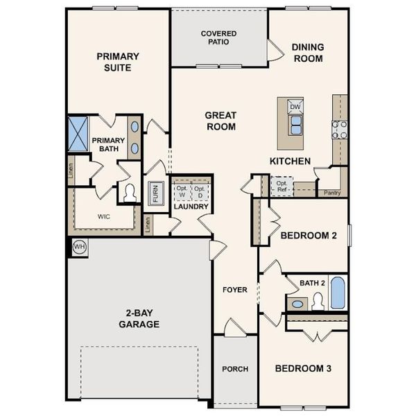2D floor plan layout of this home in Reveille Estates, Bryan, TX (Image 4). 2D floor plan layout of this home in Reveille Estates, Bryan, TX (Image 4).