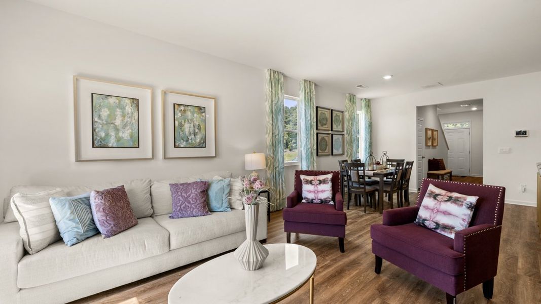 Representative furnished interior of a home built from the Robie by D.R. Horton in Shoal Creek, Hampton (Image 13).