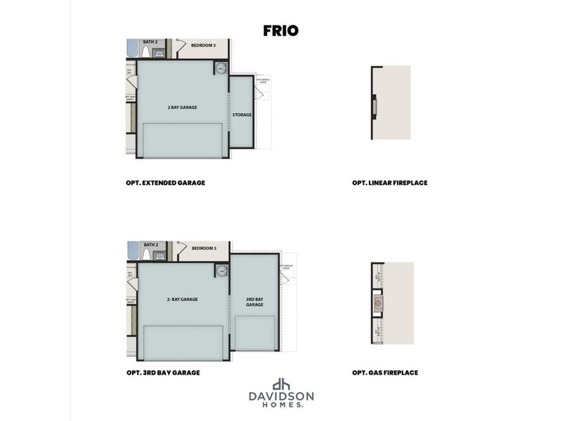 2D floor plan layout for the The Frio F by Davidson Homes LLC in Liberty Estates, Cleveland, TX (Image 4).