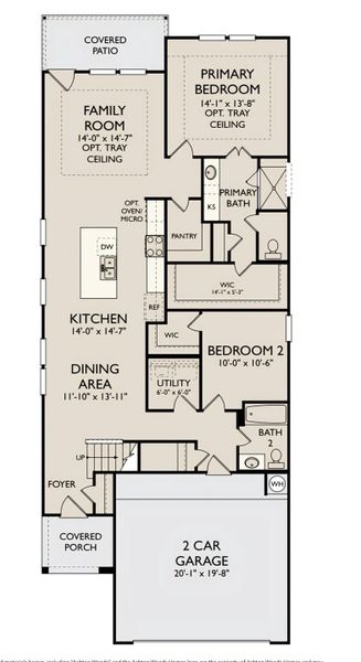 2D floor plan layout of this home in Emory Glen, Magnolia, TX (Image 4).