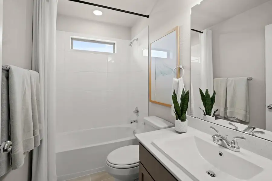 Furnished interior view inside a new home in Lakeside at Tessera, Lago Vista (Image 10).