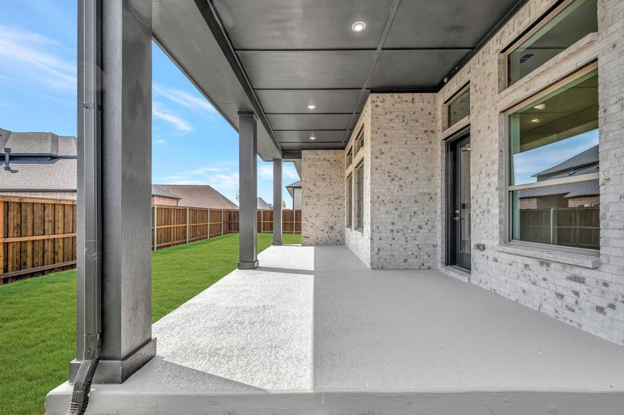Exterior details and patio area of a home in The Ridge at Northlake, Northlake (Image 4).