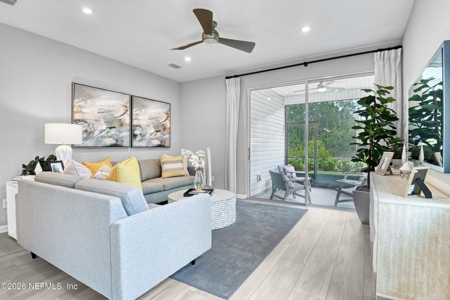 Furnished interior view inside a new home in Seasons at Marietta Cove, Jacksonville (Image 13). Furnished interior view inside a new home in Seasons at Marietta Cove, Jacksonville (Image 13).