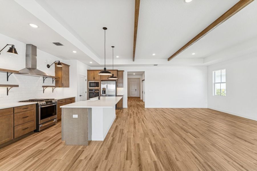 Great Room, Dining Room, Kitchen