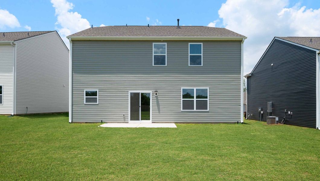Front exterior of a new home in Waverly Station, Greenwood, SC, highlighting curb appeal (Image 2).