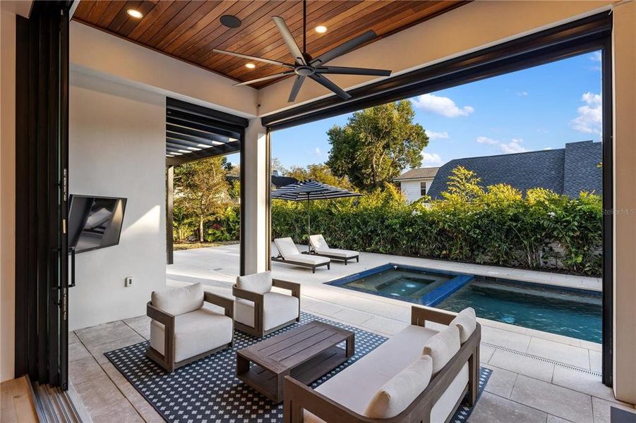 Exterior details and patio area of a home in , Sarasota (Image 36).