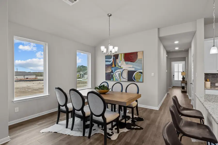 Furnished interior view inside a new home in Hunter's Ranch, San Antonio (Image 9).