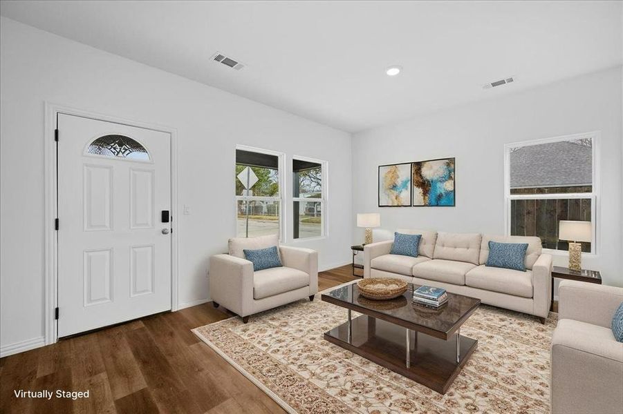 Living room - Virtually Staged