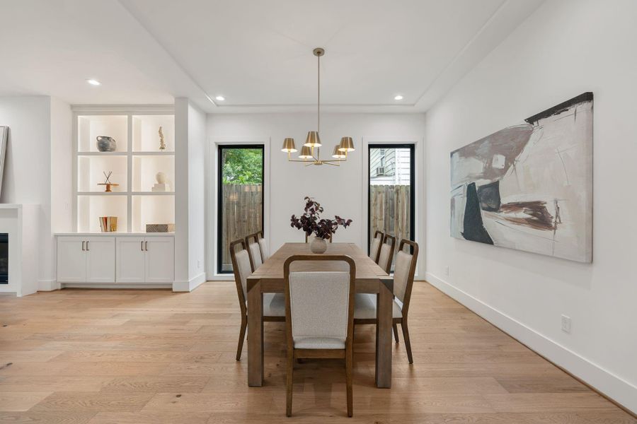 Furnished interior view inside a new home in , West University Place (Image 14). Furnished interior view inside a new home in , West University Place (Image 14).