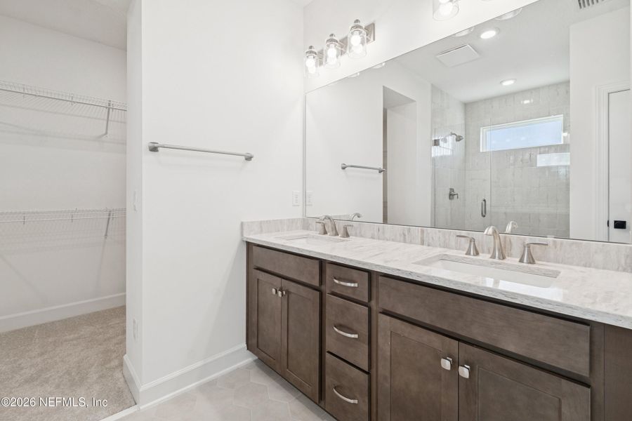 Furnished interior view inside a new home in Crosswinds 40’, Ponte Vedra (Image 16). Furnished interior view inside a new home in Crosswinds 40’, Ponte Vedra (Image 16).