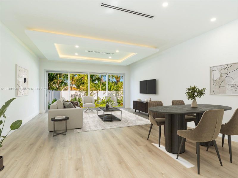 Furnished interior view inside a new home in , Fort Lauderdale (Image 9).