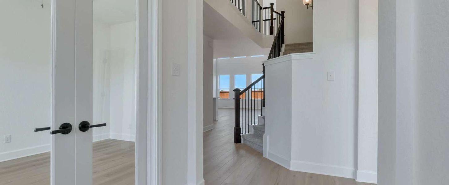 Representative unfurnished interior of a home built from the Barnett by Ashton Woods in Megan's Landing, Castroville (Image 18). Representative unfurnished interior of a home built from the Barnett by Ashton Woods in Megan's Landing, Castroville (Image 18).