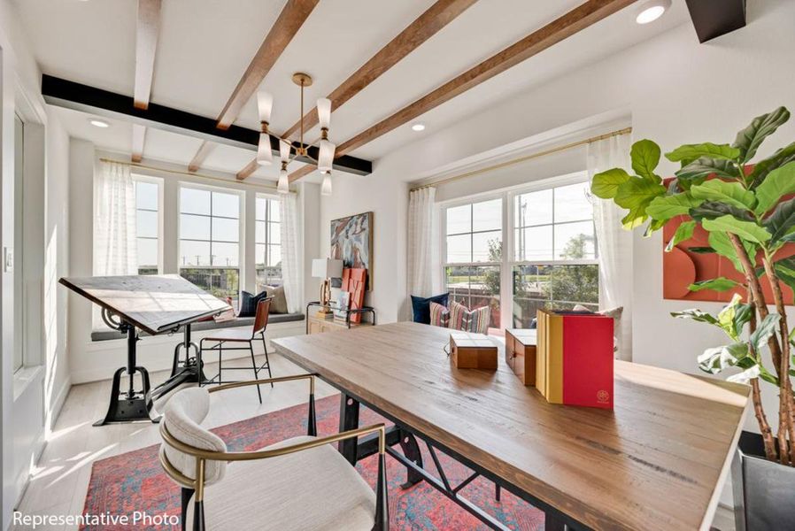 Furnished interior view inside a new home in Providence Cove, McKinney (Image 11).