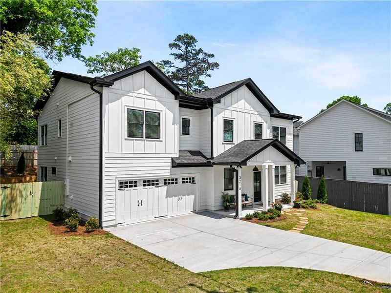 Front exterior of a new home in , Scottdale, GA, highlighting curb appeal (Image 28).