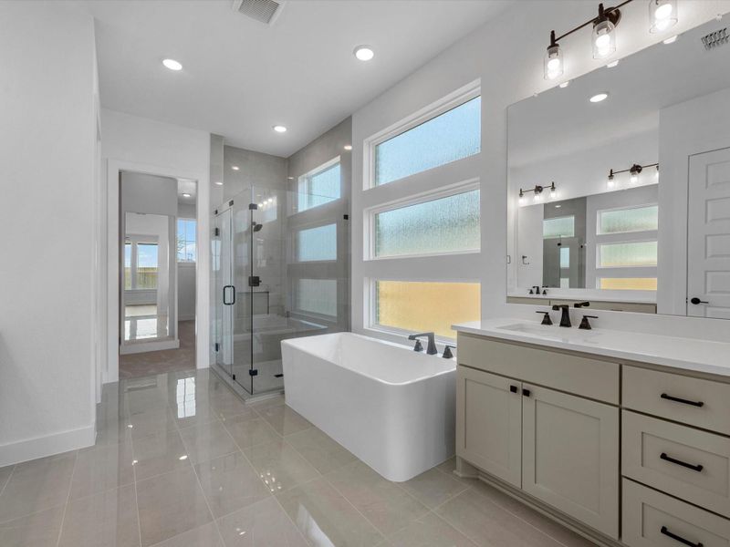 Furnished interior view inside a new home in Harvest Green, Richmond (Image 9).