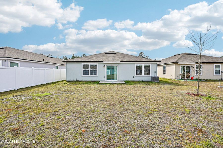 Exterior details and patio area of a home in Cross Creek Express, Green Cove Springs (Image 24).
