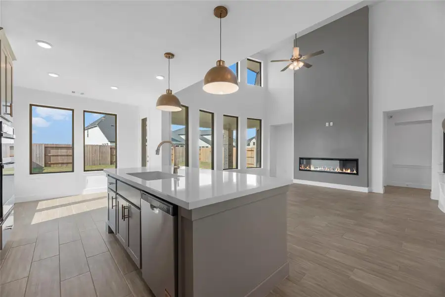Furnished interior view inside a new home in Grange - 55', Katy (Image 5).