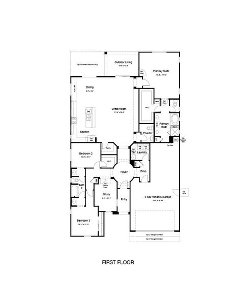 2D floor plan layout of this home in Combs Ranch, San Tan Valley, AZ (Image 4). 2D floor plan layout of this home in Combs Ranch, San Tan Valley, AZ (Image 4).