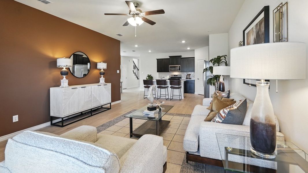 Furnished interior view inside a new home in Winchester Crossing, Princeton (Image 4).