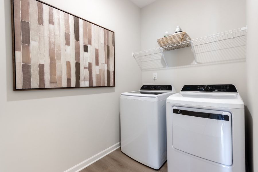Bradley F with Bonus at Cobblestone Crossing Commons | Laundry Room View Bradley F with Bonus at Cobblestone Crossing Commons | Laundry Room View