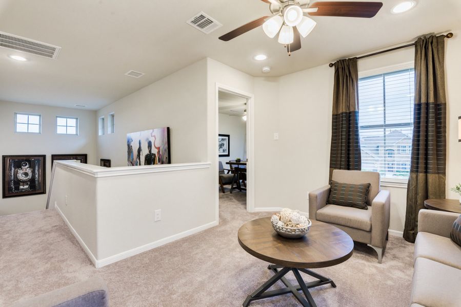 Representative furnished interior of a home built from the Floor Plan 2102 by Colina Homes in Sunterra, Katy (Image 7). Representative furnished interior of a home built from the Floor Plan 2102 by Colina Homes in Sunterra, Katy (Image 7).