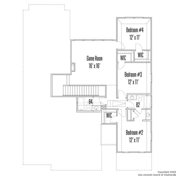 2D floor plan layout of this home in Legacy at Lake Dunlap, New Braunfels, TX (Image 4). 2D floor plan layout of this home in Legacy at Lake Dunlap, New Braunfels, TX (Image 4).