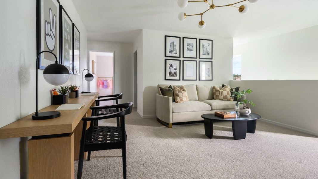 Representative furnished interior of a home built from the Azure by Casa Fresca Homes in Pasadena Woods, Dade City (Image 12).