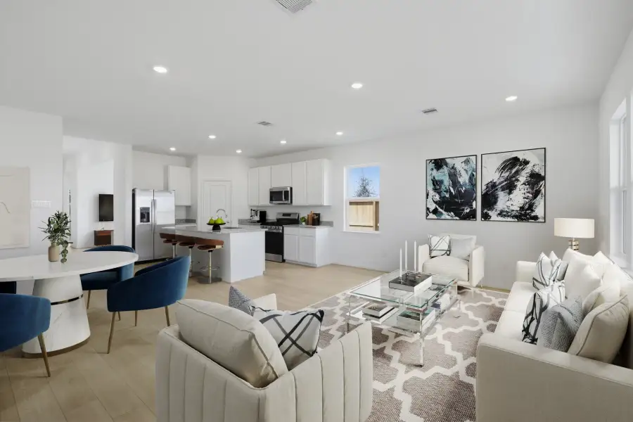Furnished interior view inside a new home in Mason Woods, Cypress (Image 11).
