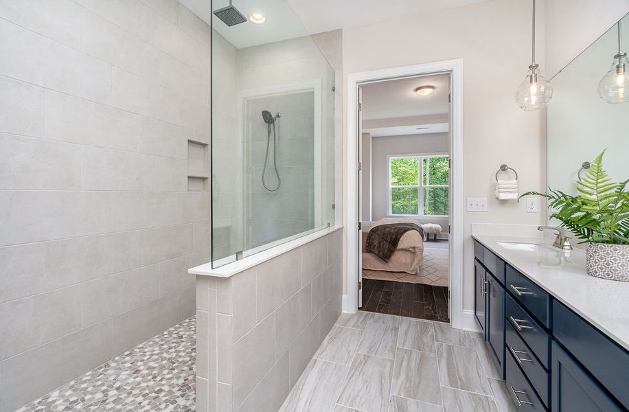 Representative furnished interior of a home built from the Bethpage by Greybrook Homes in Edmunds Farm, Clover (Image 6).