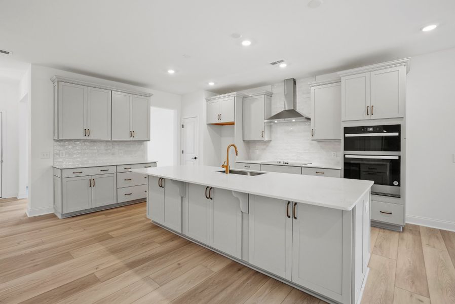 Open Kitchen with Large Island