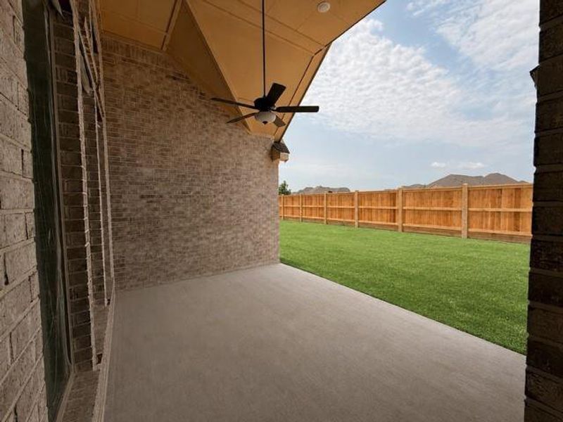 Exterior details and patio area of a home in The Meadows at Imperial Oaks, Spring (Image 4).