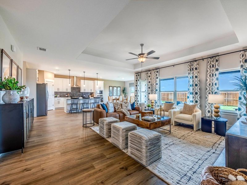 Representative furnished interior of a home built from the The Rockford C by Davidson Homes LLC in Meadow Ridge Estates, Josephine (Image 10).