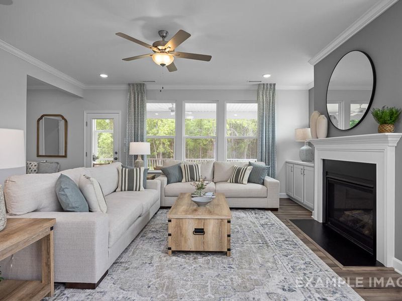 Furnished interior view inside a new home in Tobacco Road, Angier (Image 12). Furnished interior view inside a new home in Tobacco Road, Angier (Image 12).
