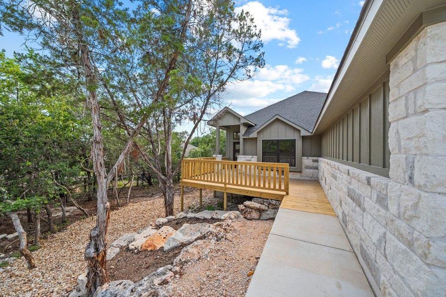 Exterior details and patio area of a home in , Wimberley (Image 18). Exterior details and patio area of a home in , Wimberley (Image 18).