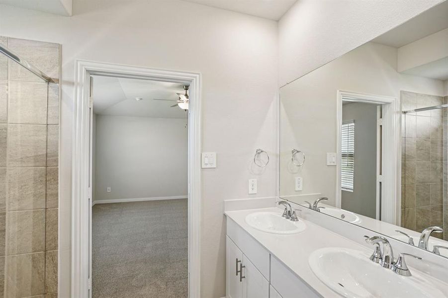 Furnished interior view inside a new home in Trails of Lavon - Spring Series, Lavon (Image 13).